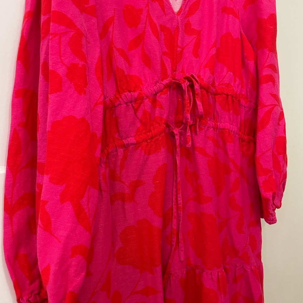 kate spade Pink and Red Midi Dress